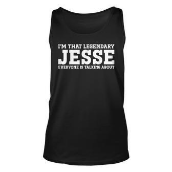 Jesse Personal Name Funny Jesse Unisex Tank Top | Mazezy