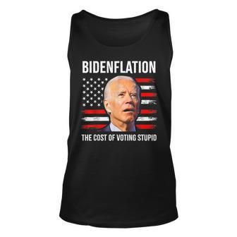 Joe Biden Bidenflation The Cost Of Voting Stupid Biden Tank Top | Mazezy