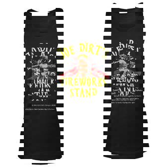 Joe Dirts Fireworks Stand Funny Gift Unisex Tank Top | Mazezy