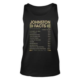 Johnston Name Gift Johnston Facts V3 Unisex Tank Top - Seseable