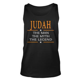 Judah Name Gift Judah The Man The Myth The Legend V2 Unisex Tank Top - Seseable