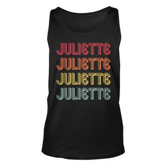 Juliette Gift Name Personalized Retro Vintage 90S Birthday Unisex Tank Top | Mazezy DE