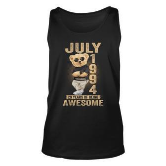 July 1994 29Th Birthday 2023 29 Years Of Being Awesome Unisex Tank Top - Seseable