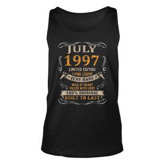 July 1997 Vintage 24 Years Old 24Th Birthday Tank Top | Mazezy