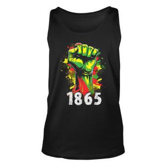 Junenth 1865 Black History African American Freedom Unisex Tank Top - Seseable