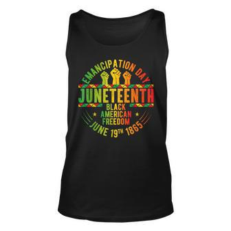 Junenth 1865 Celebrate Independence Day Of Bold Black Unisex Tank Top | Mazezy