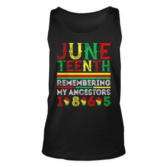 Junenth 1865 Remembering My Ancestors Junenth Unisex Tank Top | Mazezy AU