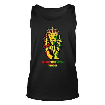 Junenth African American Black Lion 1865 King Gifts Unisex Tank Top | Mazezy