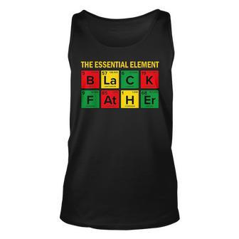 Junenth Black Fathers Day The Essential Element Black Dad Unisex Tank Top - Seseable