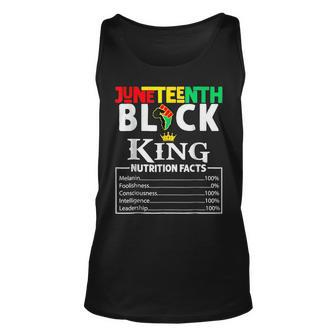 Junenth Black King Nutritional Facts Freedom Day African Unisex Tank Top - Seseable
