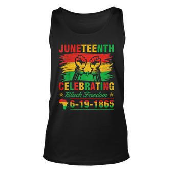 Junenth Breaking Every Chain 1865 Black American Freedom Unisex Tank Top | Mazezy