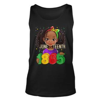 Junenth Celebrating 1865 Melanin Black Girl Kid Toodlers Unisex Tank Top - Seseable