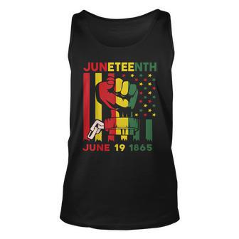 Junenth Celebrating Black Freedom 1865 African American Unisex Tank Top | Mazezy