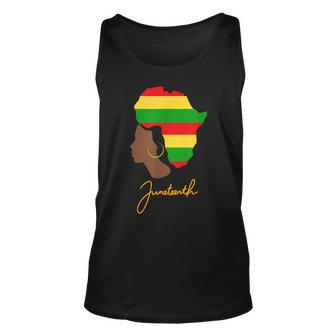 Junenth Celebrating Black Freedom 1865 - African American Unisex Tank Top | Mazezy