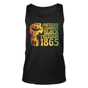 Junenth Celebrating Black Freedom 1865 - African American Unisex Tank Top | Mazezy