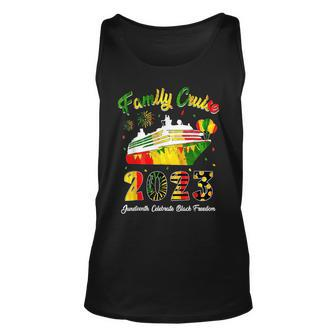 Junenth Family Cruise 2023 African America Black Pride Unisex Tank Top | Mazezy