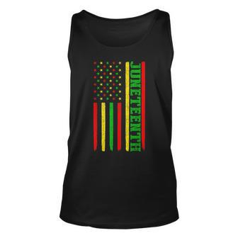 Junenth In A Flag For Black History Day June 19Th 1865 Unisex Tank Top - Thegiftio UK