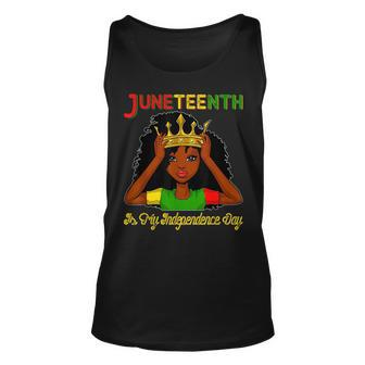 Junenth Is My Independence Day - Black Girl Black Queen Unisex Tank Top | Mazezy