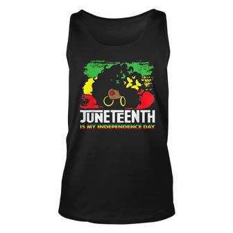 Junenth Is My Independence Day - Black Girl Black Queen Unisex Tank Top - Thegiftio UK
