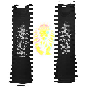 Junenth Is My Independence Day Black King Lion Father Day Unisex Tank Top | Mazezy