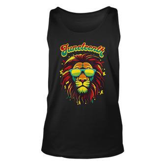 Junenth Lion Celebrate Black Freedom 1865 History Month Unisex Tank Top - Seseable