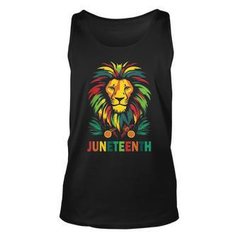 Junenth Lion Cool Black History Month African American Unisex Tank Top - Seseable