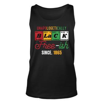 Junenth Unapologetically Black Free-Ish Since 1865 Pride Unisex Tank Top | Mazezy AU
