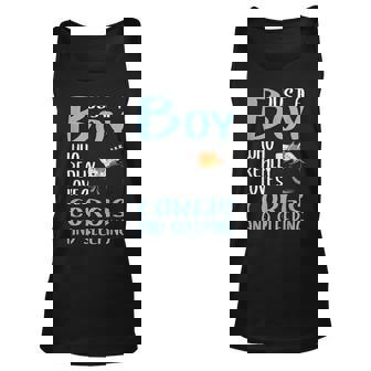 Just A Boy Who Really Loves Corgis And Sleeping Unisex Tank Top | Mazezy