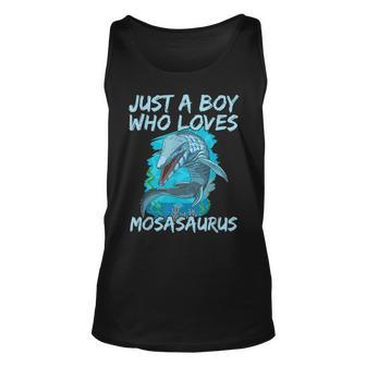 Just A Boy Who Loves Mosasaurus For A Mosasaurus Boy Tank Top - Monsterry DE