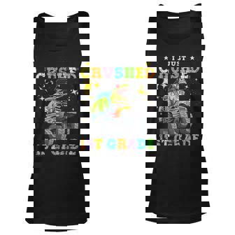 I Just Crush 1St Grade Dinosaur Rex Monster Truck Graduation Tank Top | Mazezy
