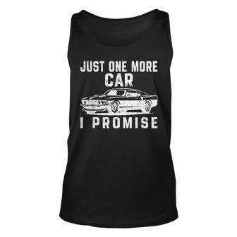 Just One More Car I Promise Car Lover Mechanic Mechanic Tank Top | Mazezy
