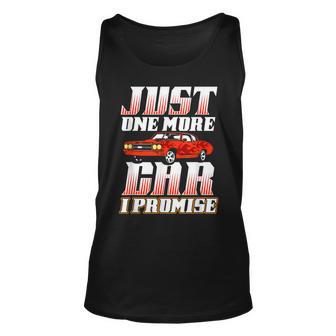 Just One More Car I Promise - Car Lover Unisex Tank Top - Thegiftio UK