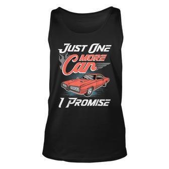 Just One More Car I Promise Funny Classic Collector Unisex Tank Top - Thegiftio UK