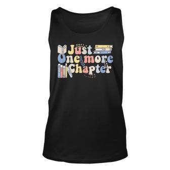 Just One More Chapter Funny Book Lover Unisex Tank Top - Thegiftio UK