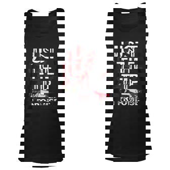 Just The Tip I Promise Scary Horror Fan Halloween Joke Unisex Tank Top | Mazezy