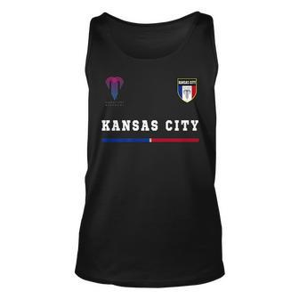 Kansas City 2 SportsSoccer Jersey National Pride Gift Unisex Tank Top | Mazezy