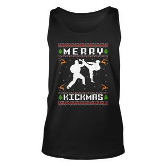 Karate Ugly Christmas Sweaters Tank Top - Monsterry UK