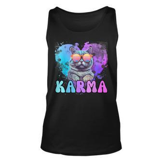 Karma Is A Cat Karma Is My Boyfriend Cruel Summer Cat Lover Unisex Tank Top - Seseable