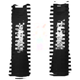 Kawaii Cute Zodiac Boba Rabbit Taro Bubble Pearl Milk Tea For Rabbit Lovers Tank Top | Mazezy
