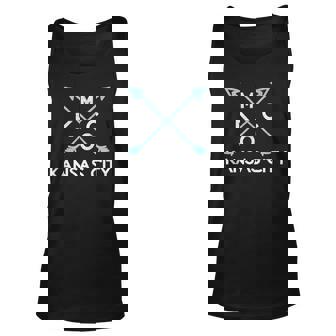 Kc Light Blue Kansas City Cross Arrows Kc Local Fashion Wear Tank Top | Mazezy