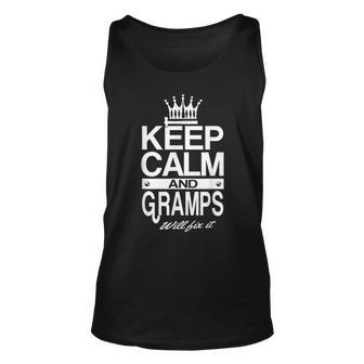 Keep Calm And Gramps Will Fix It Grandpa Dad Men Tank Top | Mazezy