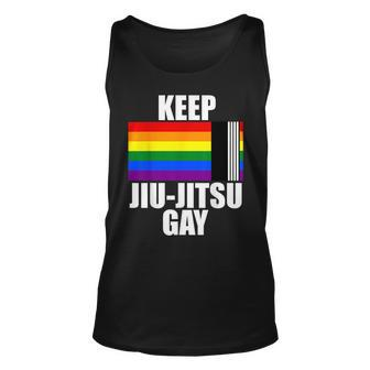 Keep Jiu Jitsu Gay Lgbt Gay Pride Month 2023 Ally Flag Unisex Tank Top | Mazezy
