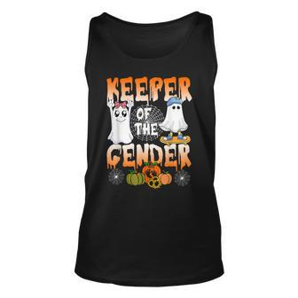 Keeper Of The Gender Halloween Ghost Pumpkin Baby Tank Top - Monsterry UK