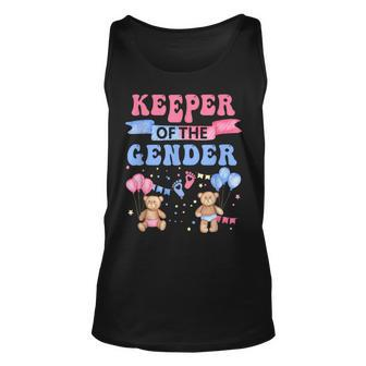 Keeper Of The Gender Reveal Baby Bear Balloons Pink Or Blue Tank Top - Monsterry UK