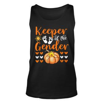 Keeper Of The Gender Reveal Baby Halloween Thanksgiving Unisex Tank Top | Mazezy