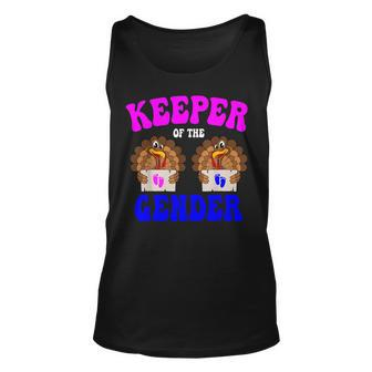 Keeper Of The Gender Thanksgiving Pregnancy Gender Reveal Unisex Tank Top | Mazezy