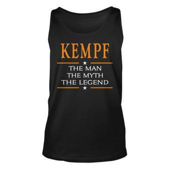 Kempf Name Gift Kempf The Man The Myth The Legend V2 Unisex Tank Top - Seseable