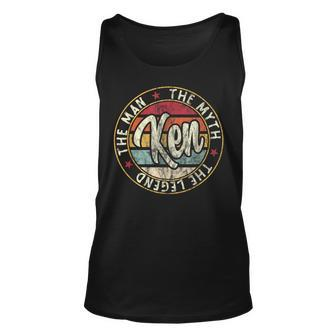 Ken The Man The Myth The Legend First Name Ken Unisex Tank Top - Monsterry