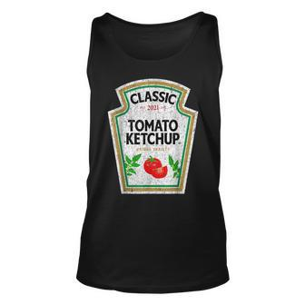 Ketchup Costume Condiments Couples Group Halloween Costume Halloween Tank Top | Mazezy