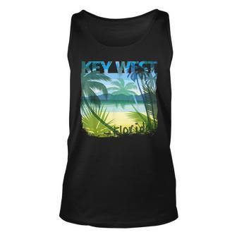 Key West Florida Beach Summer Matching Palms Tree Florida & Merchandise Tank Top | Mazezy